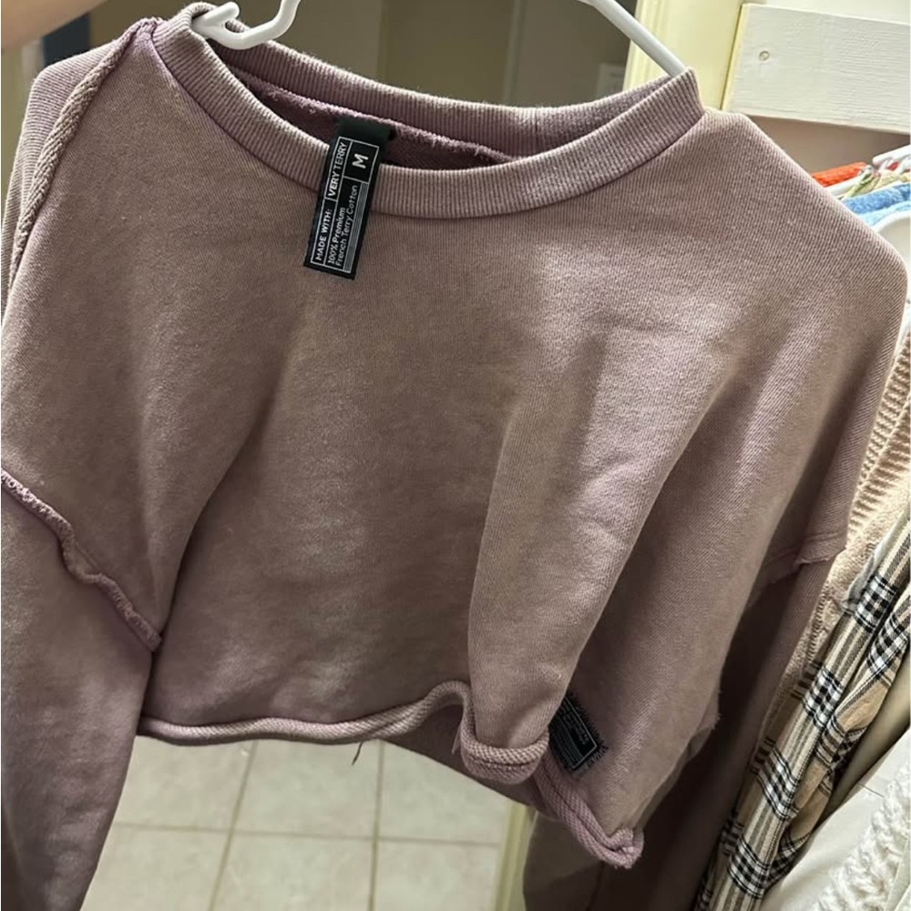 Alphalete Mauve Cropped Sweatshirt
